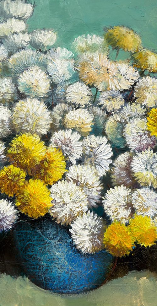 Chrysanthemums in Bloom by Hovhannes Avetisyan