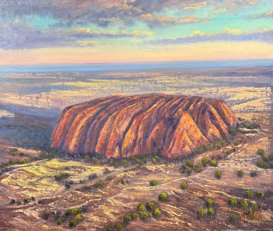 Sunset on Uluru