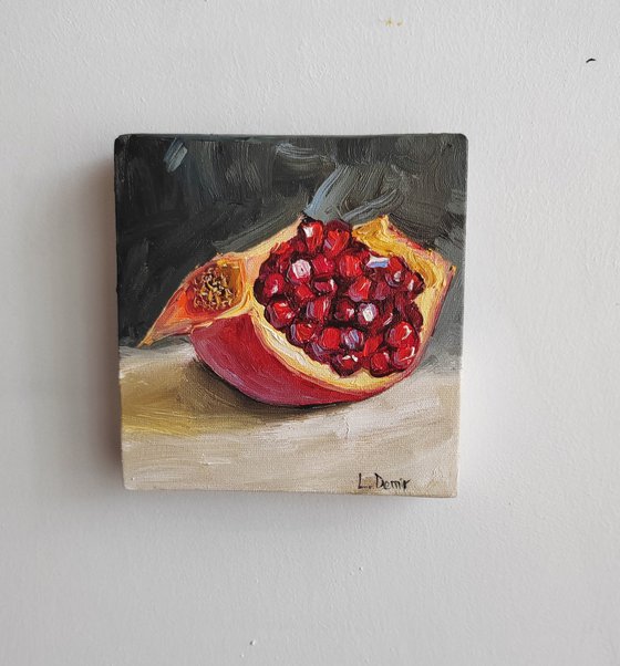 Pomegranate fruit still life