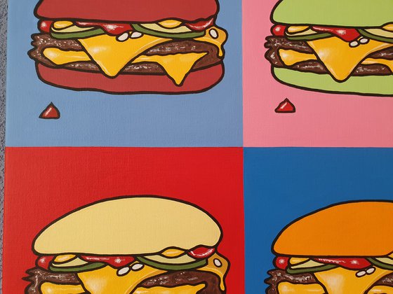 Cheeseburger in Different Colours