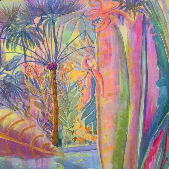 ‘Iridescent Skies = Languid Poolside’