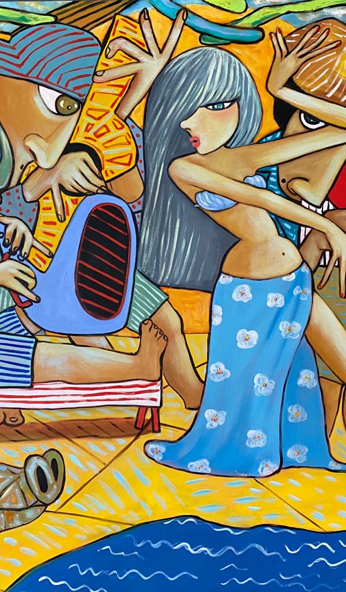 Jazz on the beach (before the world went mad) by Ta Byrne