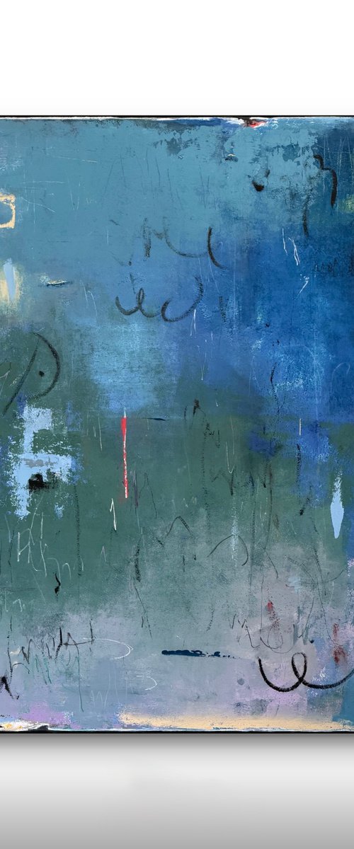 After The Blue 36x48 inches Abstract Painting by Amai Galech