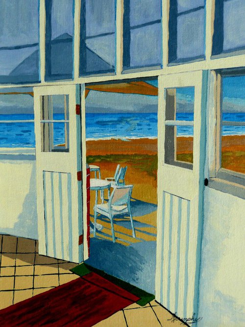 The Seaside Cafe by Dunphy Fine Art