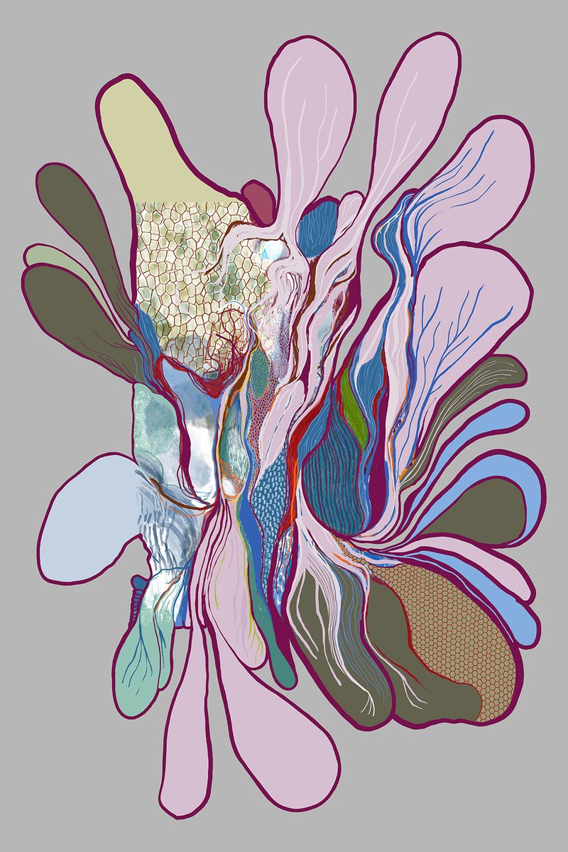 Organic Abstract Giclee Print By Alasdair Willis, 16 X 23, Giblets, Original Artwork