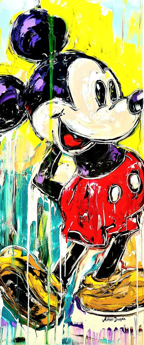 Mickey Mouse Enorme touches popart by Antoni Dragan