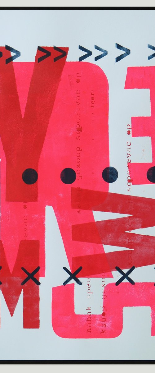 Neon Typopop by Ronald Hunter