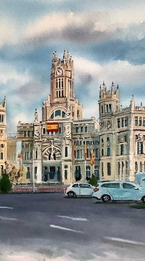 Cybele Palace, Madrid. #2 by Darren Carey