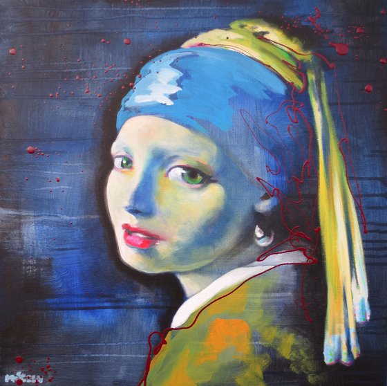 Homage to Girl with a pearl earring (Vermeer)