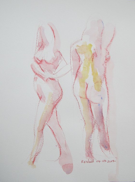 standing nude