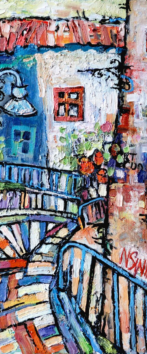 Steps of Cudillero.4 by Nikifor Swiristuhin