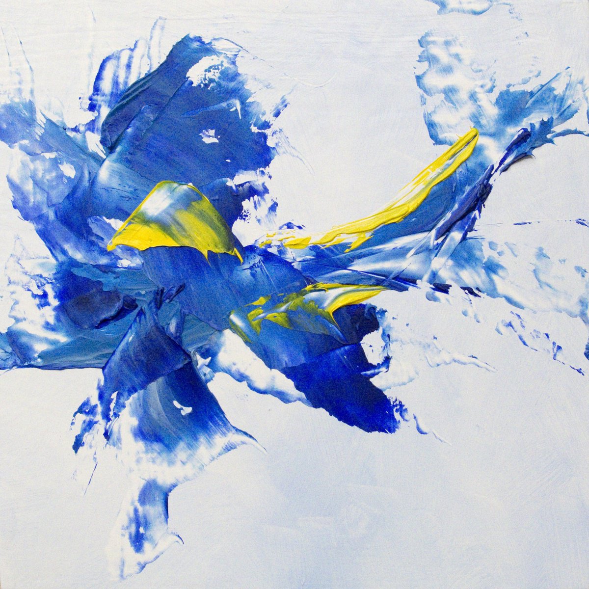 Organic Abstract Giclee Print By Hal Bohner, 24 X 24, Force Of Nature In Ultra, Original Artwork