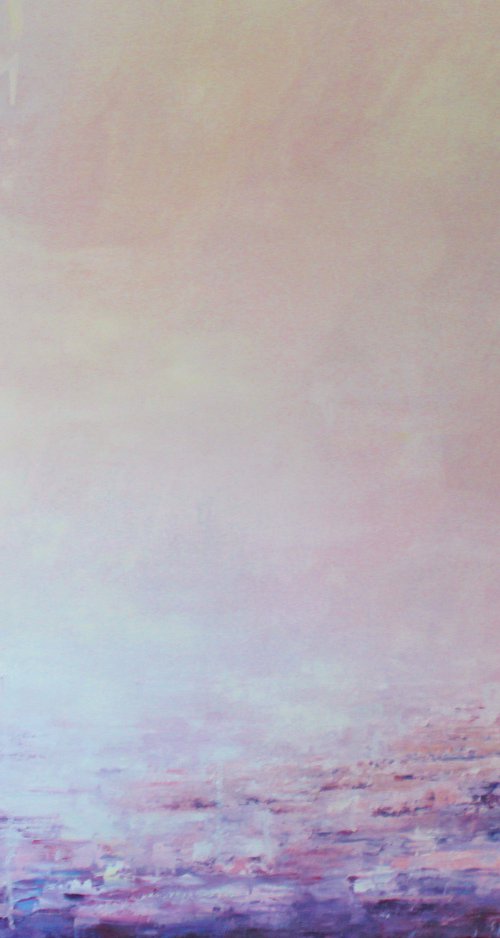 Abstract Pink Landscape by Therese O'Keeffe
