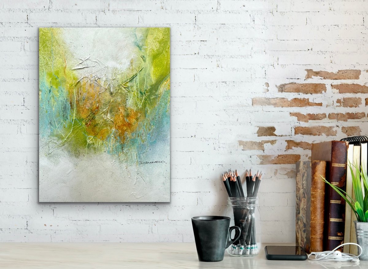 Abstract Acrylic Painting By Kirsten Schankweiler, 6 X 8", Symphony Of Nature No. 24, Original Artwork