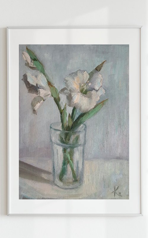 Oil painting "Gladiolus" by Olena Kolotova