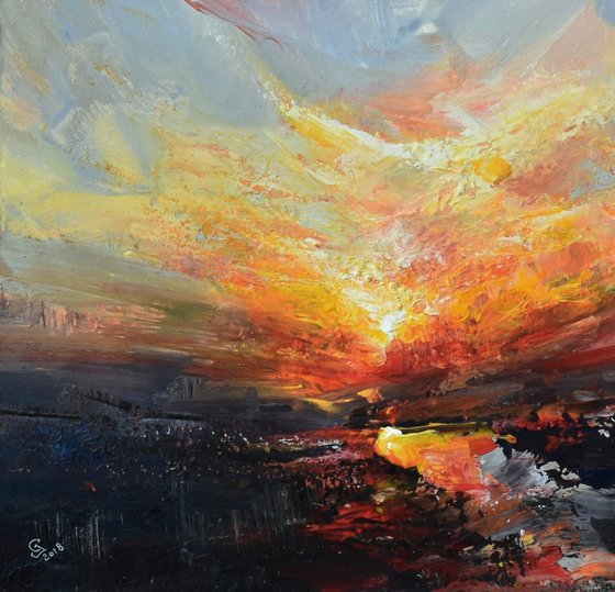 In the evening embrace