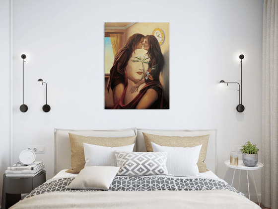 Nostalgie 60x80cm, oil painting, surrealistic artwork