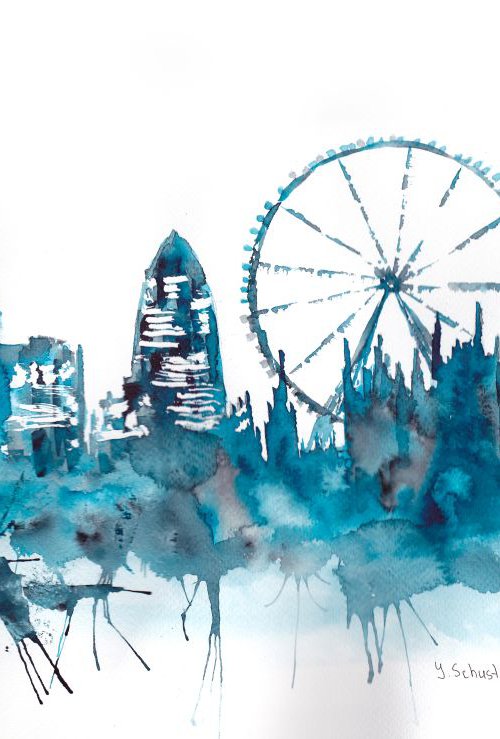 London skyline. v1 by Yulia Schuster