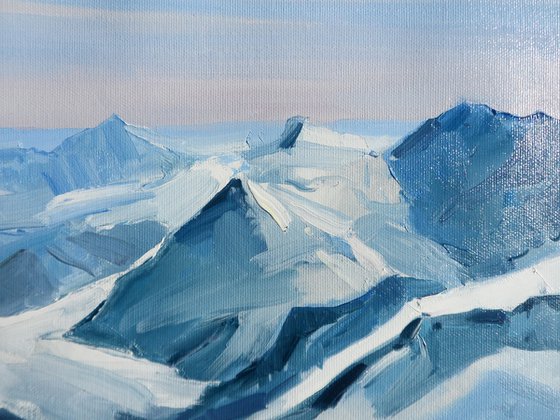 Winter Mountains Winter Painting Art Fine Art Landscape