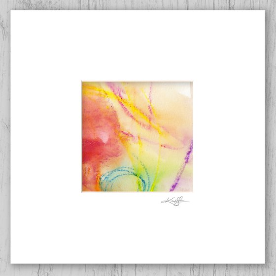 Lullaby Collection 1 - Set of 6 Abstract Paintings in Mats by Kathy Morton Stanion