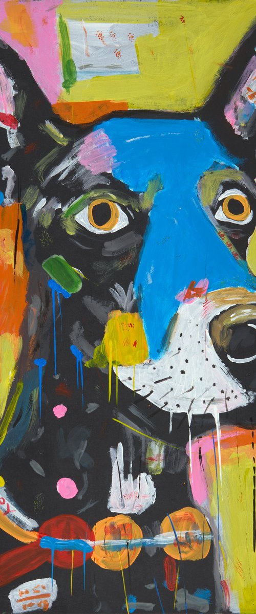 Basquiat's Dog IV by Kosta Morr