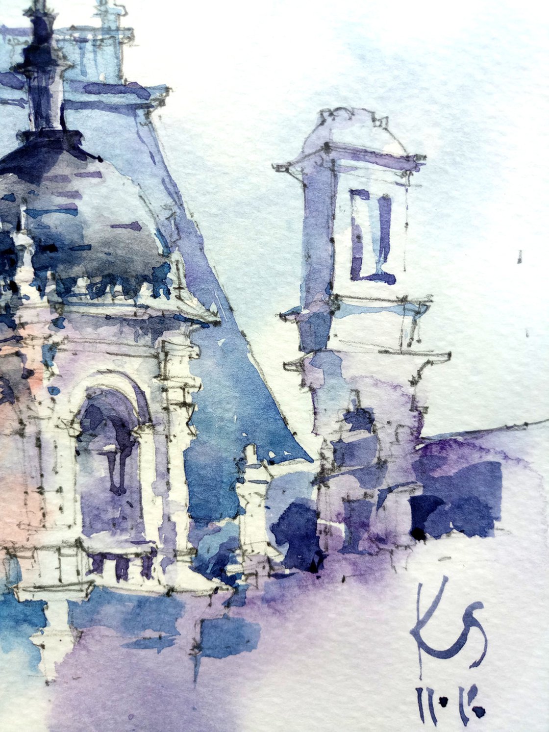 Watercolor with detailed rendering: …» — создано в Шедевруме