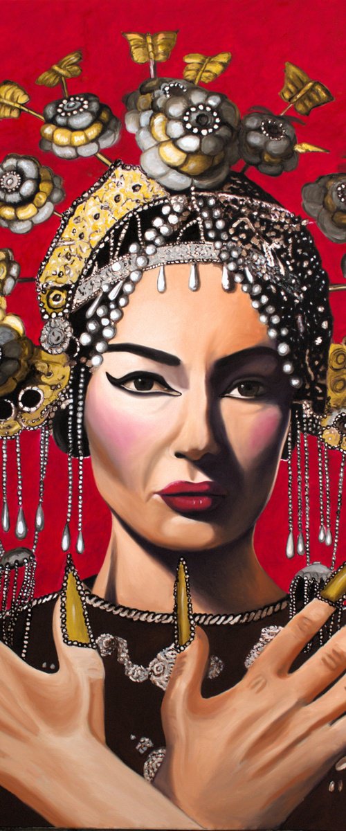 Maria Callas as Turandot by Mathew Halpin