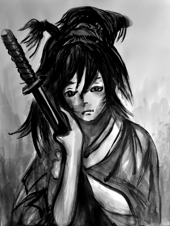 Girl with Katana