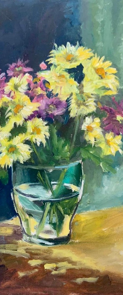 Flowers in a Glass Vase No. 6 by Olga McNamara BiennaleArtist