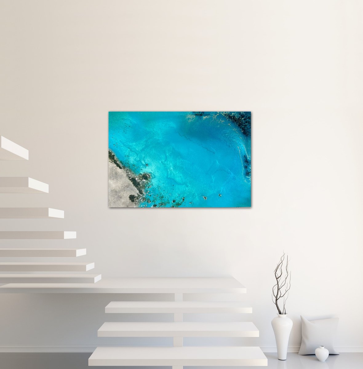 Organic Landscape Acrylic Painting By Ana Hefco, 36 X 24, This Is Perfection, Original Artwork