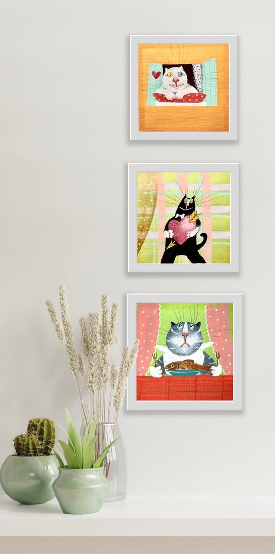 Love Struck, series of “Three Cat Stories”