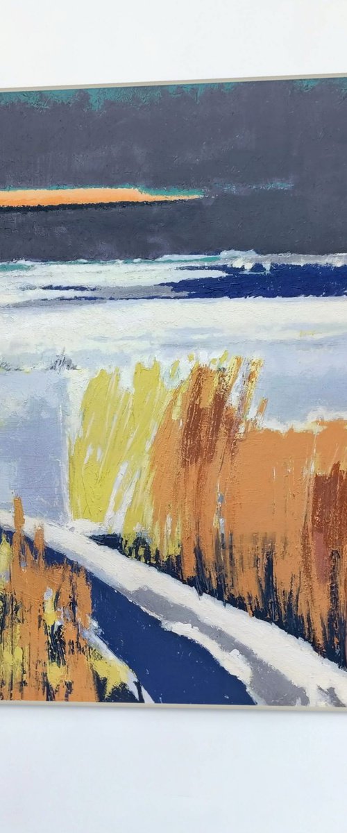 Season of Ocher and White by Evgen Semenyuk