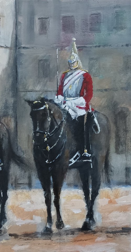 On the parade ground, London by Alan Harris