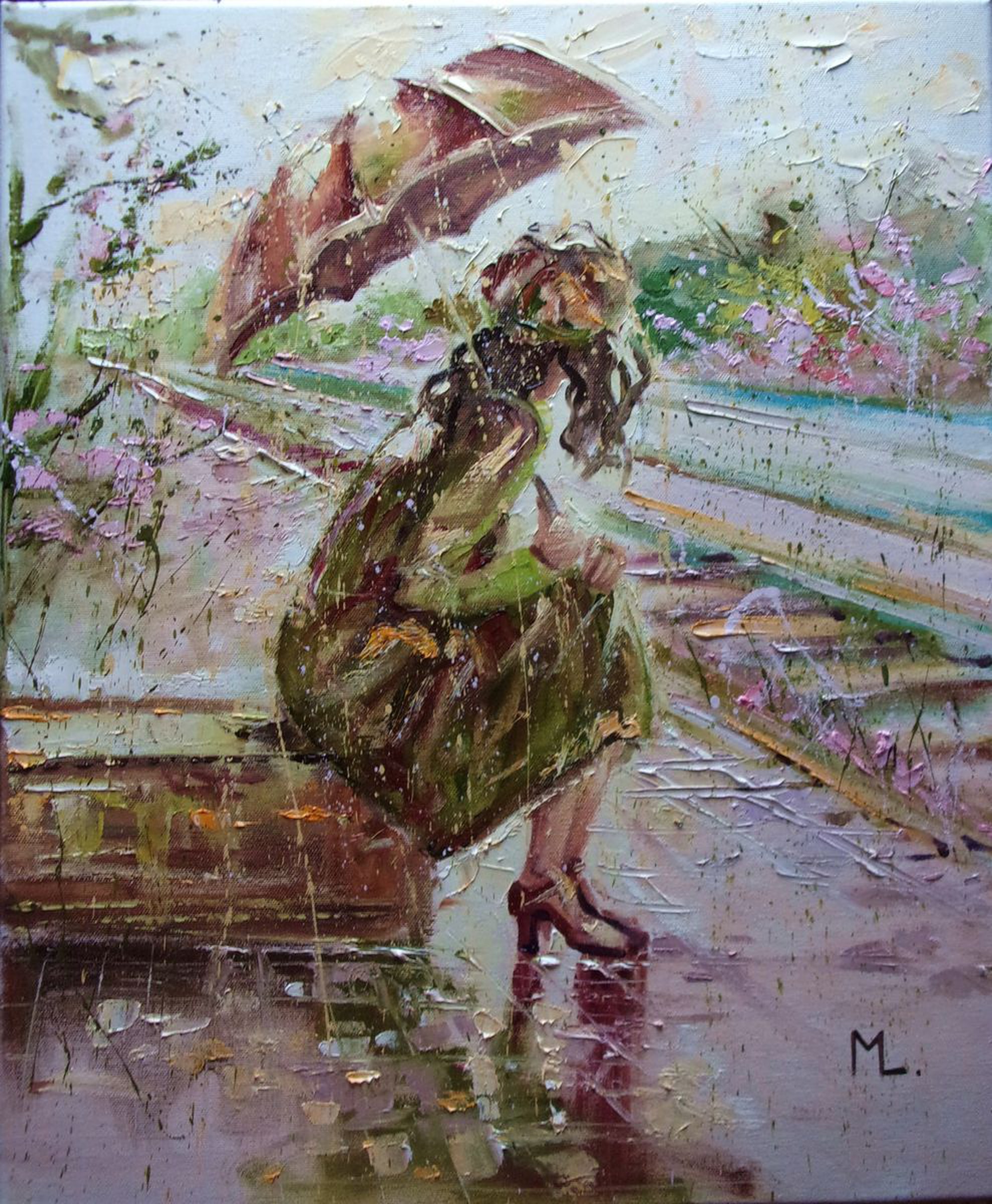 Spring Journey Train Light Original O Artfinder
