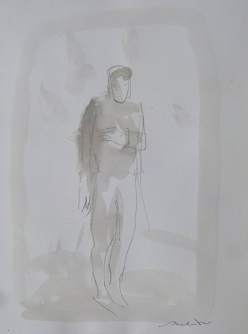 The Single Figure 23-9, 24x32 cm by Frederic Belaubre