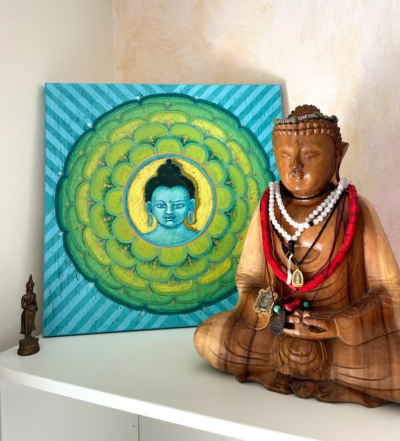 Green Buddha Mandala