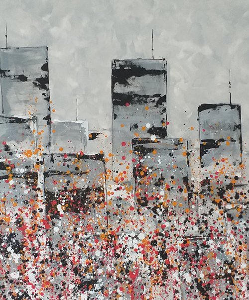 « New York city lights № 3 » by M.Y. by Max Yaskin