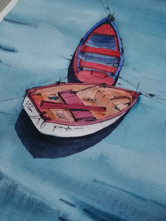 Boat painting