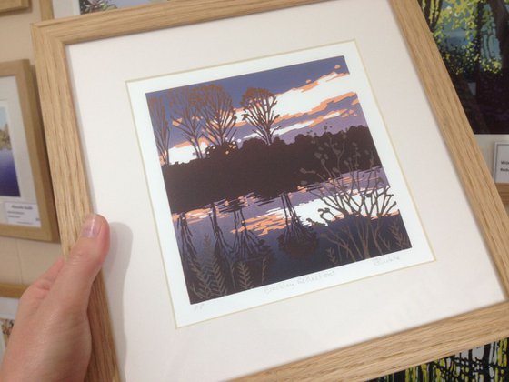 Brackley Reflections, framed