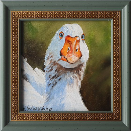 Goose, Miniature Painting