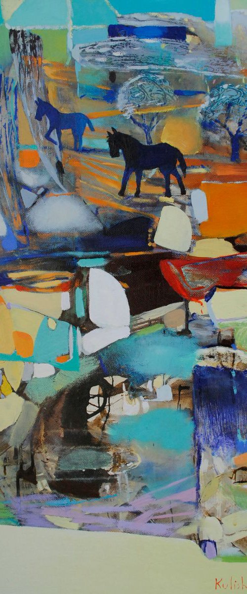 Abstract painting, abstract landscape by Kate Kulish