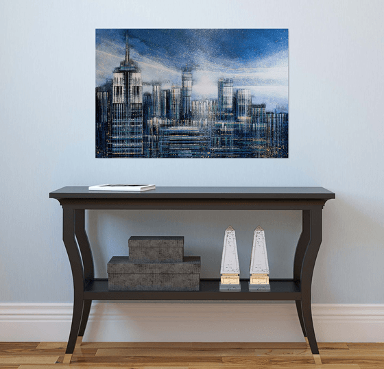 New York Skyline At Daybreak