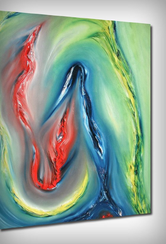 Indomitus, 100x80 cm, LARGE XXL, Original abstract painting, oil on canvas