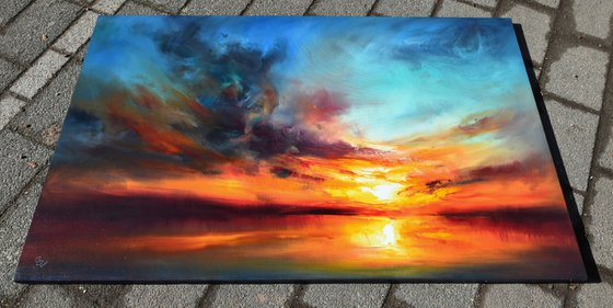 " Echo of the evening Aura " (W 140 x H 90 cm) SPECIAL PRICE!!!