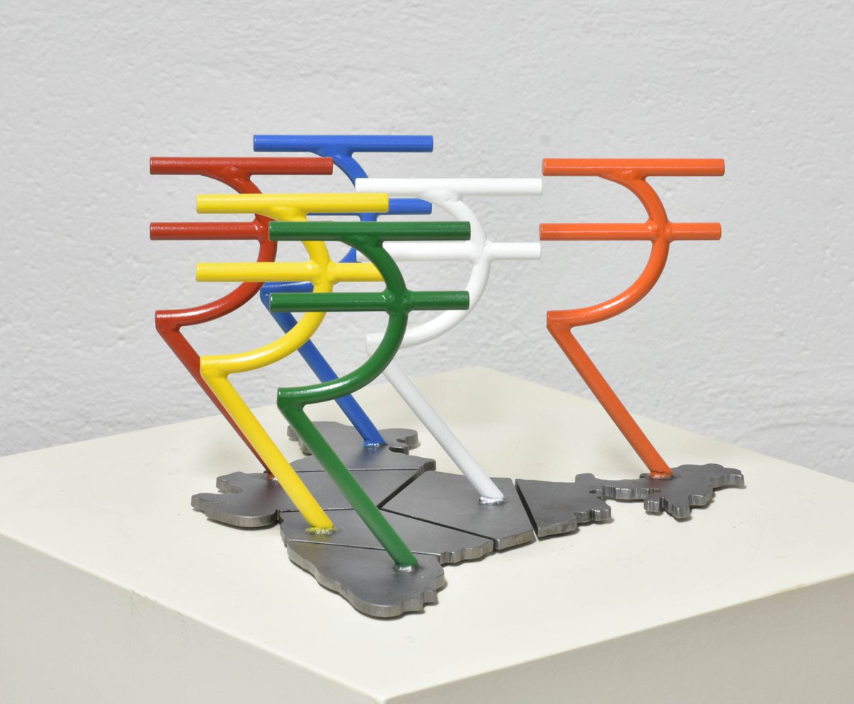 Urban And Pop Transport Sculpture By Yannick Bouillault, 11 X 6", 6 Roupies, Original Artwork
