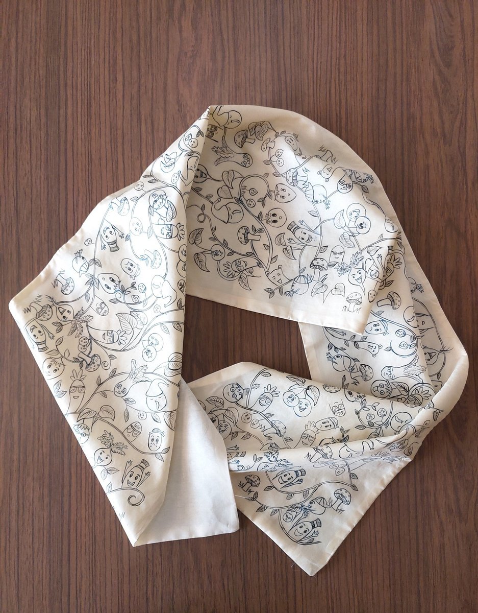 Cartoon Abstract Acrylic Painting By Shweta Mahajan, 63 X 13", Doodles On Silk, Original Artwork