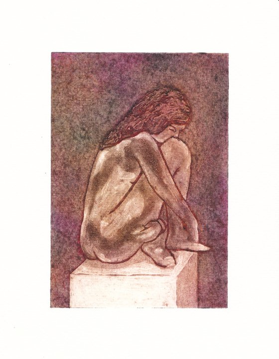 Seated female nude