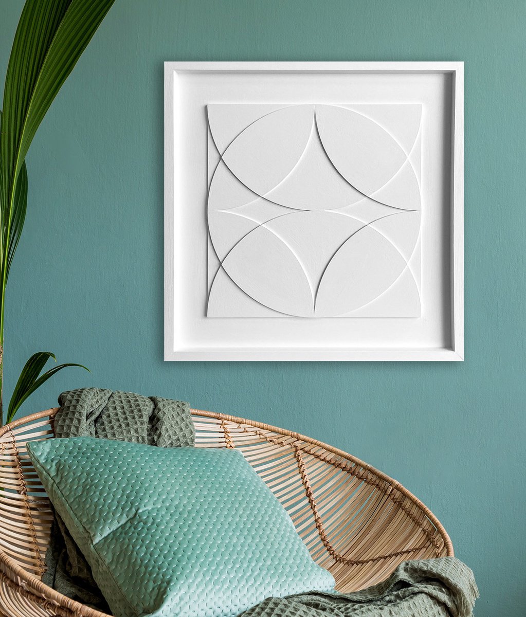 Geometric Relief , Luminary By Liam Roberts, 20 X 20, Artwork For Sale On Artfinder