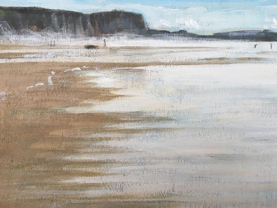 Watergate Bay empty beach - Cornish landscape