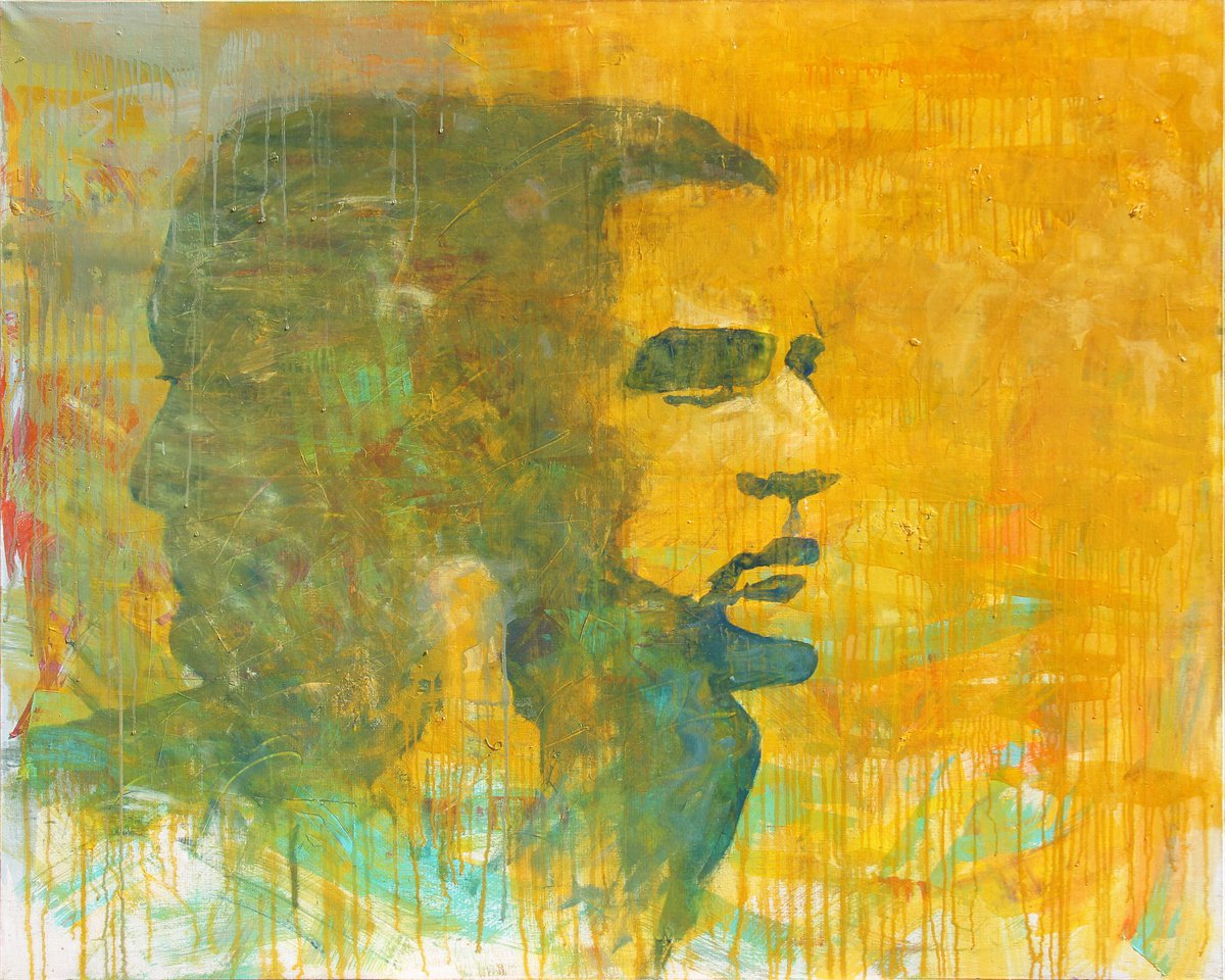 Expressive Portrait Oil Painting By Anatoliy Menkiv, 59 X 47, Formation, Original Artwork